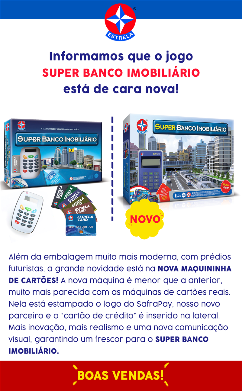 Super Banco Imobiliário  Nova Embalagem - Broker Distribuidora